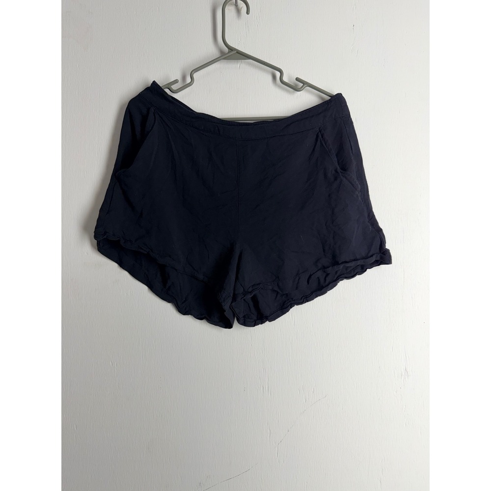 Old Navy Womens Navy Blue Elastic Waist Casual Summer Shorts with Pockets Size L